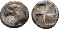ANCIENT GREECE AR Hemiobol c. 450-400 BC Aeolis - Kyme ss 75.32 &pound;  +  18.83 &pound; shipping