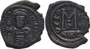 Nikomedia Follis. 582-602 AD. Maurice Tiberius, s 47.07 &pound;  +  10.27 &pound; shipping