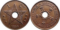 Belgian Congo 1 Centime 1888 Léopold II unz 30.34 £  +  11.14 £ shipping