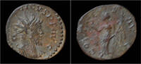 Roman antoninianus Tetricus I billon antoninianus Victory advancing left -