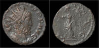 Roman antoninianus Tetricus I billon antoninianus Victory advancing left -