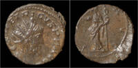Roman antoninianus Tetricus I billon antoninianus Pax standing left -