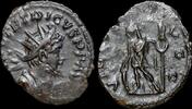 Roman antoninianus Tetricus I billon antoninianus Virtus standing left -