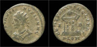 Roman AE3 Constantine II AE3 altar inscribed -