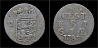 Netherlands 2 stuiver Netherlands West-Friesland 2 stuiver 1787 -