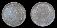 India 1/4 rupee India King George VI 1/4 rupee 1944 -