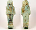 Egypt shabti Egypt TIP 21/22th Dynasty blue faience shabti of Nes(y)-Khonsu -