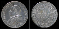 Vatican City 1 lire Italy Vatican City 1 lira 1866R -
