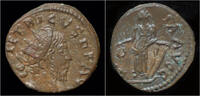 Roman antoninianus Tetricus I billon antoninianus Laetitia standing left -