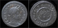 Roman follis Constantine II Ae follis laurel wreath -