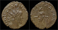 Roman antoninianus Tetricus I billon antoninianus Laetitia standing left -