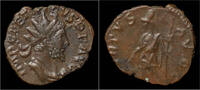 Roman antoninianus Tetricus I billon antoninianus Virtus standing left -
