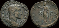 Roman sestertius Maximinus I Thrax AE sestertius Pax standing left -