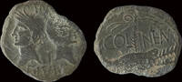 Nemausus As Augustus and Agrippa AE As Nemausus -