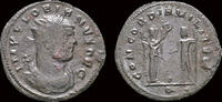 Roman antoninianus Florian AE antoninianus Victory standing right -