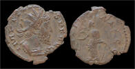 Roman antoninianus Tetricus I billon antoninianus Salus standing left -