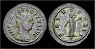 Roman antoninianus Tacitus silvered antoninianus Salus standing right -