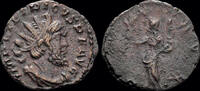 Roman antoninianus Tetricus I billon antoninianus Pax standing left -