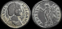 Roman follis Galeria Valeria, as Augusta AE follis Venus standing front -