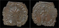 Roman antoninianus Tetricus I billon antoninianus Hilaritas standing left -