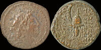 Seleucid Kingdom AE18 Seleucid Kingdom Tryphon AE17 Boeotian helmet -