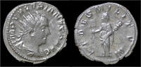 antoninianus 253-260AD Roman Valerian I AR antoninianus Fides standing left. EF