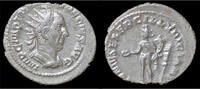 Roman antoninianus Trajan Decius AR antoninianus Genius standing left -