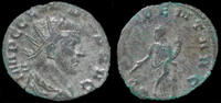 Roman antoninianus Claudius II Gothicus silvered antoninianus Providentia standing left -
