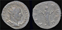 Roman antoninianus Trebonianus Gallus AR antoninianus Pietas standing left -