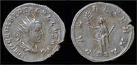 Roman antoninianus Trebonianus Gallus AR antoninianus Pax standing left -
