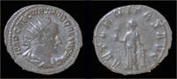 Roman antoninianus Trebonianus Gallus AR antoninianus Aeternitas standing left -