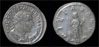 Roman antoninianus Trebonianus Gallus AR antoninianus Pietas standing left -