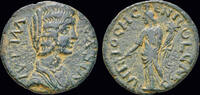 Pisidia AE21 Pisidia Antioch Julia Domna, Augusta AE23 Tyche standing left -