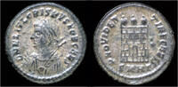 Roman follis Crispus silvered follis campgate -