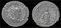 Roman antoninianus Trebonianus Gallus AR antoninianus Libertas standing facing. -