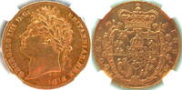 GREAT BRITAIN GREAT BRITAIN: HALF-SOVEREIGN 1821: VERY RARE (R3) NGC AU55 HALF-SOVEREIGN 1821 NGC AU55