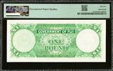Fiji One Pound QEII 1959 Pick53c About UNC PMG 55 EPQ Rare !