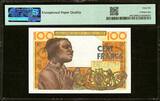 West African States, Upper Volta 100 Francs (1961-65) P-301Cf GEM UNC PMG 66 EPQ