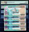 1000 vatu 2002 Vanuatu  LOW Serial 000030 or 000031 Pick-10b GEM UNC PMG 66 EPQ