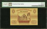 Gulden 1940 Netherlands Indies One  Pick-108a Ch UNC PMG 63 EPQ