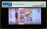 50 Tala 2014 Samoa  ND SPECIMEN Pick-41bs SUPERB GEM UNC PMG 68 EPQ