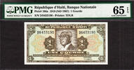 Haiti Haiti One Gourde L.1919 ND Prefix (DS) Pick-196a GEM UNC PMG 65 EPQ -