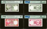 Iceland Iceland 5 & 10 Kronur 1928 (ND 1948-56) Pick-32b & 33b SUPERB GEM UNC PMG 67 EPQ -