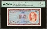 Luxembourg Luxembourg 100 Francs 1956 Pick-50a CH UNC PMG 64 -