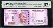 India  India 2000 Rupees 2017 LOW Serial 000002 Pick-116d SUPERB GEM UNC... 335.08 £  +  40.95 £ shipping