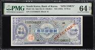 South Korea  South Korea 10 Won SPECIMEN ND (1953) BLOCK# 45 Pick-13s CH... 1,711.87 £  +  40.95 £ shipping