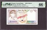 Nepal  Nepal 10 Rupees ND (1974) SPECIMEN Pick-24s GEM UNC PMG 66 EPQ  372.30 £  +  40.95 £ shipping