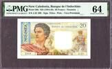 France  New Caledonia 20 Francs ND (1954-58) Pick-50b CH UNC PMG 64  167.54 £  +  17.12 £ shipping