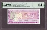 Rwanda  Rwanda 100 Francs 1.1.1976 Pick-8d CH UNC PMG 64 EPQ  29.78 £  +  17.12 £ shipping