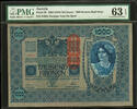 Austria Austria   Red Overprint (ND-1919) Pick-59 CH UNC PMG 63 EPQ 1000 Kronen 1902 Austria   Red Overprint (ND-1919) Pick-59 CH UNC PMG 63 EPQ